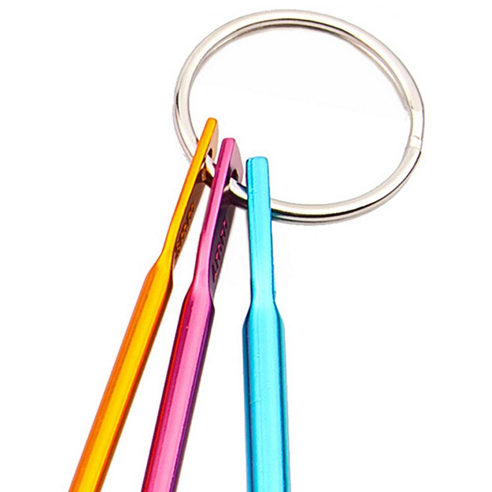 3Sizes/set New Multicolour Crafts Tools Crochet Hooks Aluminum Keychain Knitting Needles