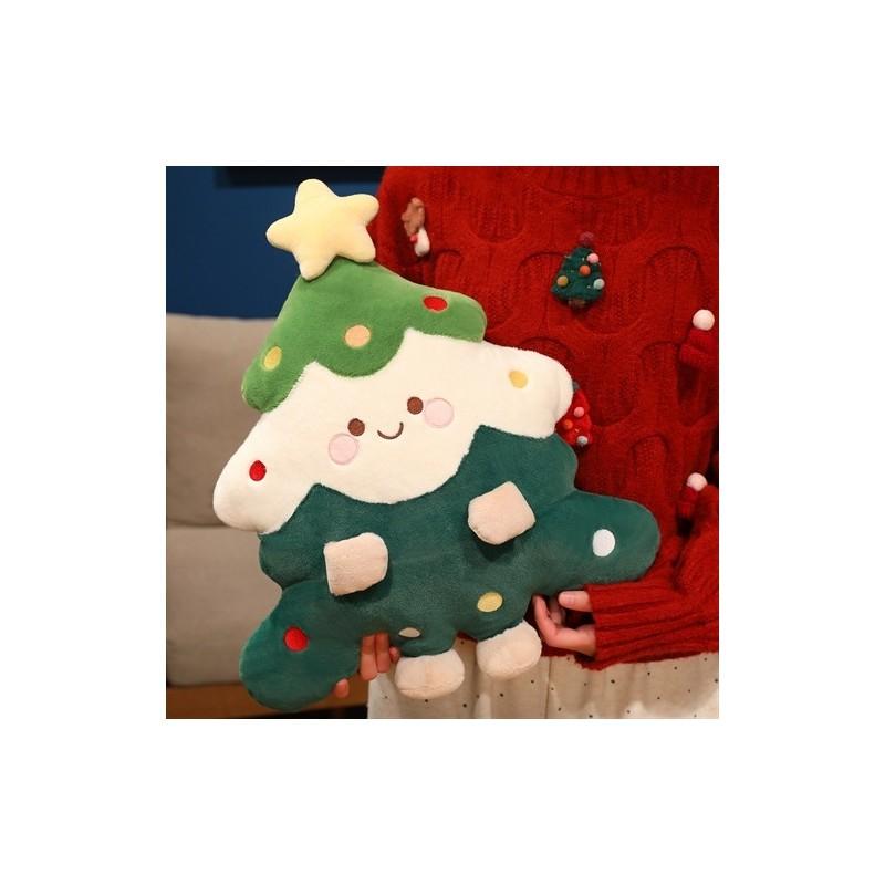 Weihnachtsbaum Mann Plüschkissen mit PP-Baumwollfüllung für Feiertags-Heimdekoration