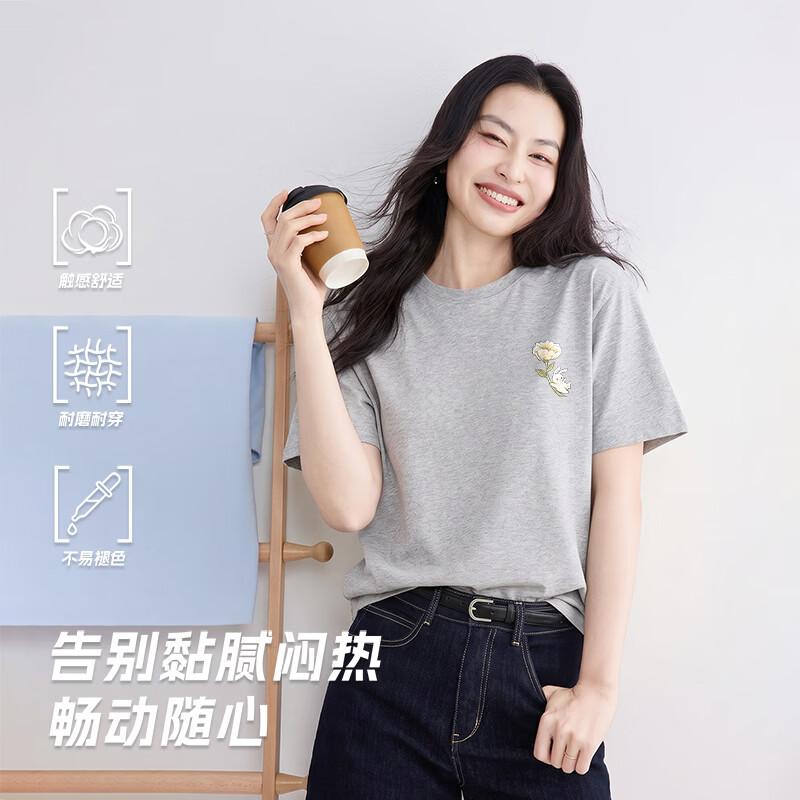 Xue Zhong Fei Women's Pure Cotton Short Sleeve T-shirt