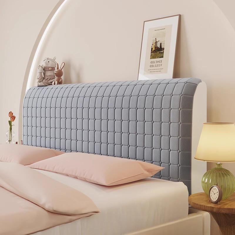 New Modern And Simple Inclusive Bed Headboard Four All Season Universal Solid Color Washable All Inclusive Headboard Cover