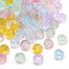 Ribbed Glass Beads Textured Loose Spacers for DIY Jewelry 5 Pcs