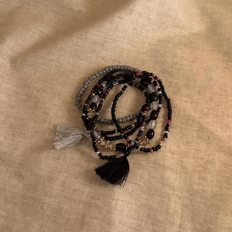 Bohemian Miyuki Meerdere Lagen Kralen Armband: Zomer Etnische Stijl, Licht Luxe Niche Retro Sieraden