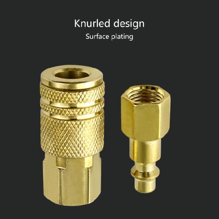 Quick Release Coupling Adapter Quick Coupler Tool Air Line Hose Fitting Quick Connect Air Hose Fittings Easy to Use