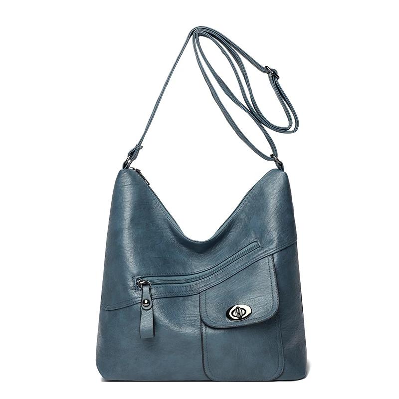 Multiple Large Capacity Pockets Ladies' Luxury Handbags Soft Leather High-quality Women's Bags