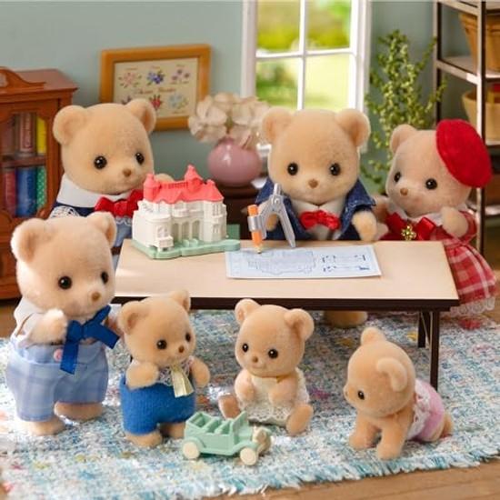 Sylvanian Families Doll Furniture Set Biscuit Bear Siblings - Picnic Lunch FS-60 ST Mark Certified ages 3 up Toy Dollhouse. EPOCH.