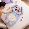 Cute Birthday Gifts for Babies Plush Rabbit Envelope Sleeping Bag, Lop-eared Bunny Slumber Bag Kids, Childhood Atmosphere Bedding Animal Nap Mat Sack