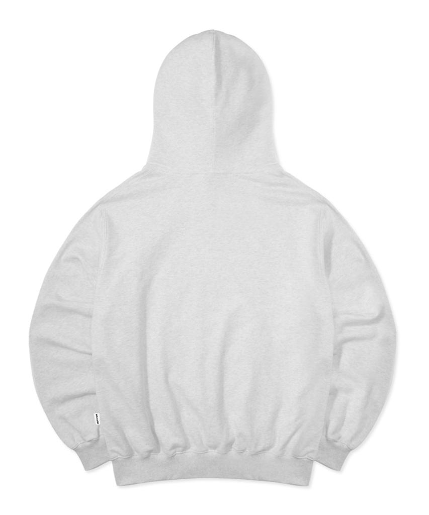 Escapefrom One-Eyed Print Two-Way Zip-Up Hoodie White Melange