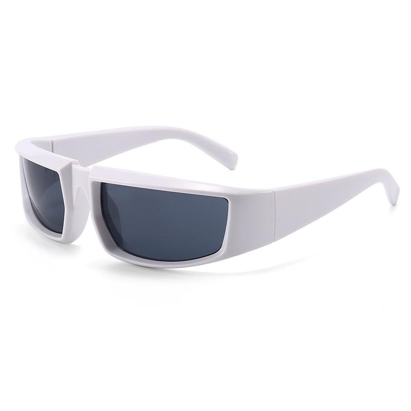 Y2K Sports Punk Sun Glasses Colorful Mirror Stylish Eyeglasses Women Men Luxury Designer Square Goggle Sun Glasses