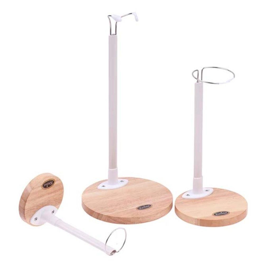 Plastic Support Doll Display Holder Wooden Base Action Figure Stand Doll Stands Adult Children