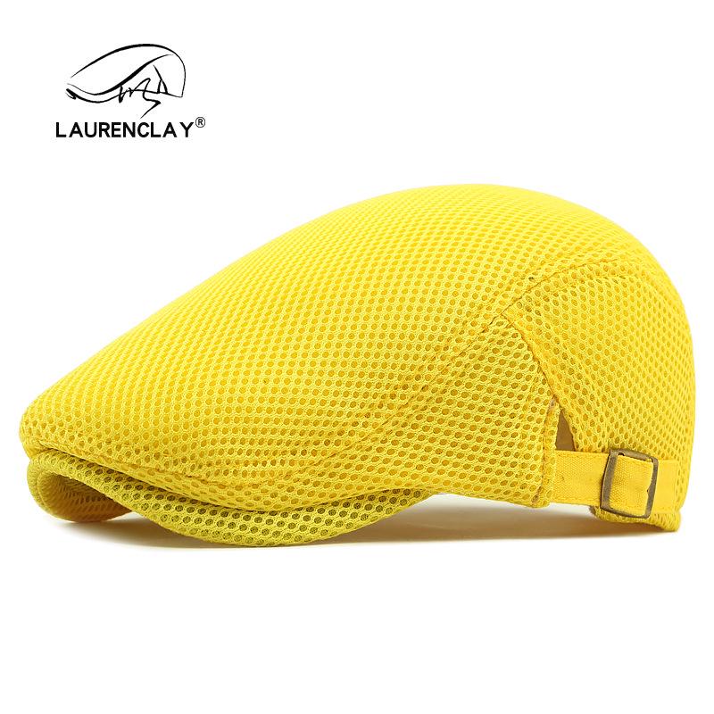 Summer Thin Mesh Beret: Breathable Duckbill Cap for Men & Women - Retro Korean Style Newsboy Sun Hat