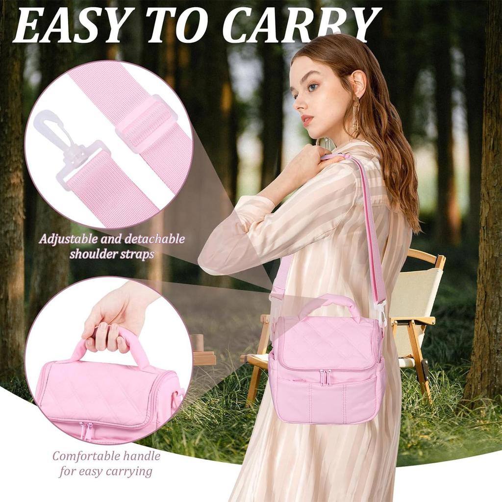 Women Lunch Bags For Work Leakproof Food Carrier Insulated Lunch Box Tote For Kindergarten Camping Hiking Travel Commuting Daily