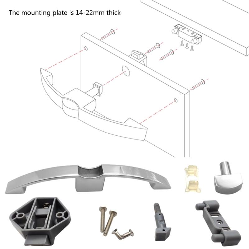Auto Handle Push Button Drawer Latchs Cabinet Door Catch Keyless Cupboard Locks for Yacht Motorhome Camper Caravans Home