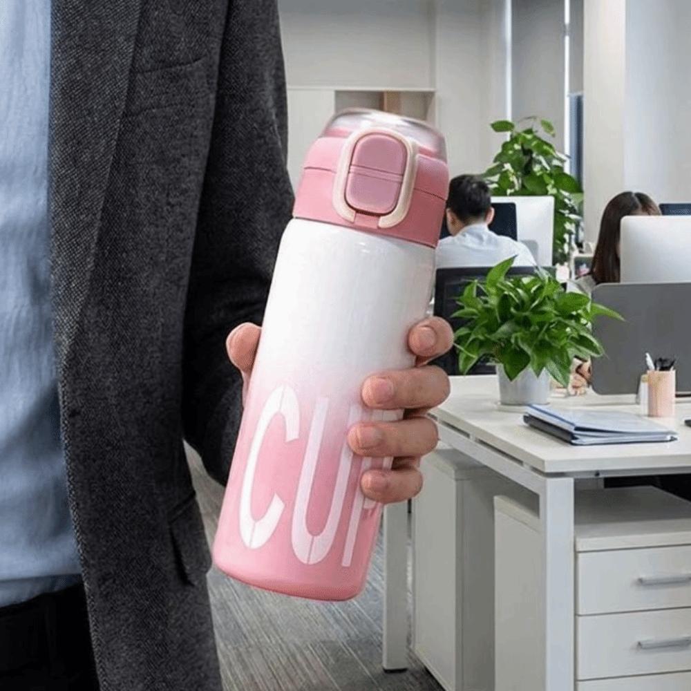 Leak-proof Sports Water Bottle Large Capacity Thermos Cup Stylish Insulated Bottle  Travel