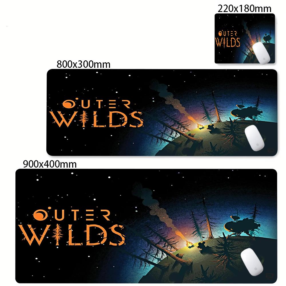 Mouse Pad XXL Anime Gamer Outer Wilds Mousepad Laptop Universe Space Solar System HD Desk Mat PC Gaming Accessories Keyboard Pad