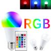 AC85-265V E27 LED RGB lampa Bodová žárovka Bombilly LED 15W 10W 4W IR dálkové ovládání Led žárovka Chytrá LED RGBW lampa Domácí dekorace