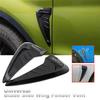 2 Piezas 3D Negro Universal Vehículo Lado Aleta Ventilación Adorno Cubierta Pegatina Izquierdo+Derecho