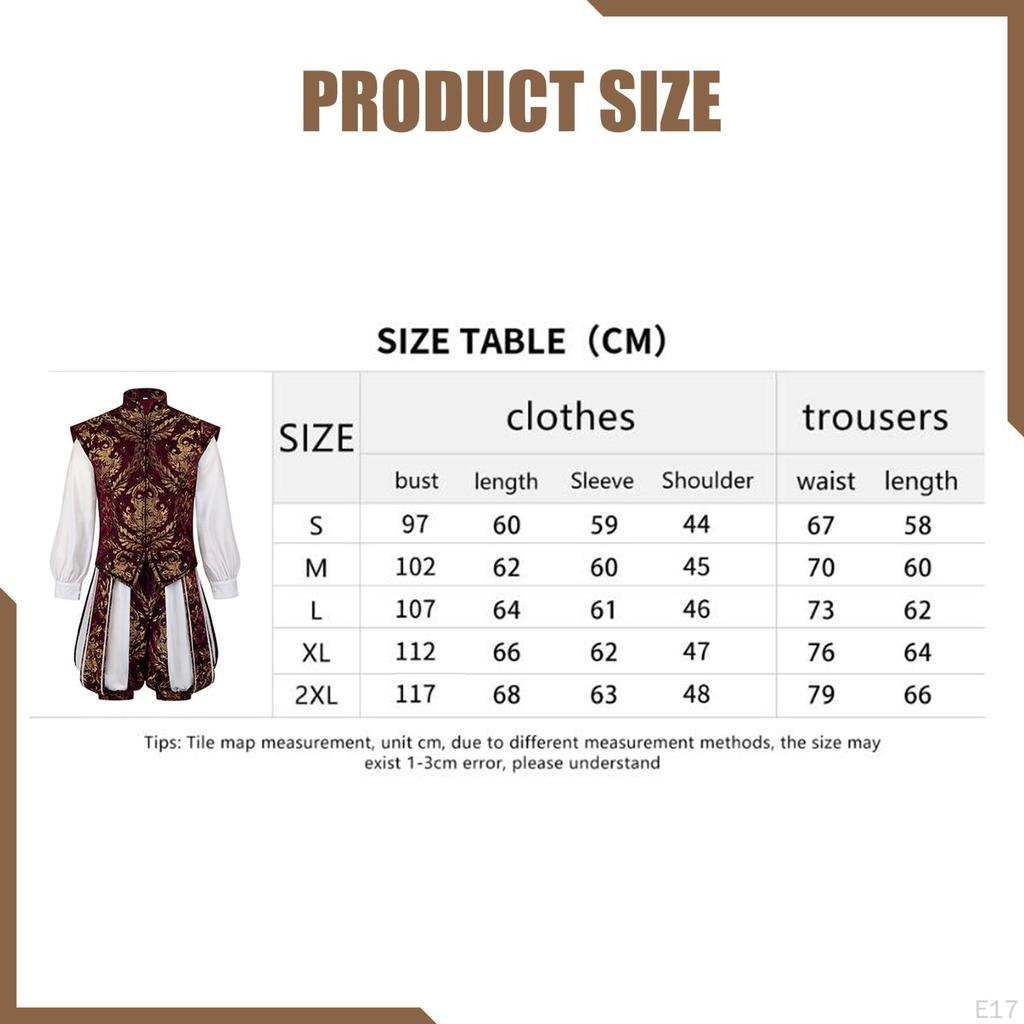 Costume Christmas Medieval King Suits for Nightclub