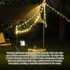 Camping String Light IP67 Waterproof Flexible Multiple Lighting Modes Rechargeable Tent Fairy String Light Outdoor Decor