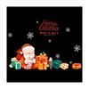 Christmas Decoration Scene Atmosphere Arrangement Glass Doors Santa Claus Shop Cabinets Atmosphere Window Stickers