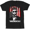 Abraham Lincoln Merica T-shirt Memorial Day Patriottisch 4 juli President Geschiedenis
