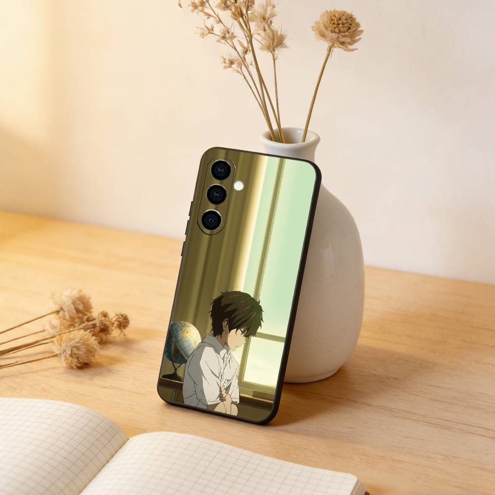 Hyouka Hotaro Oreki Phone Case For Samsung Galaxy A73,A72,A71,A70,A53,A52,A51,Soft Silicone Black Cover