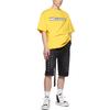 WE11DONE Ss22 Logo Print Short Sleeve T-Shirt Unisex Tops Yellow WD-TT1-22-628-U-YE