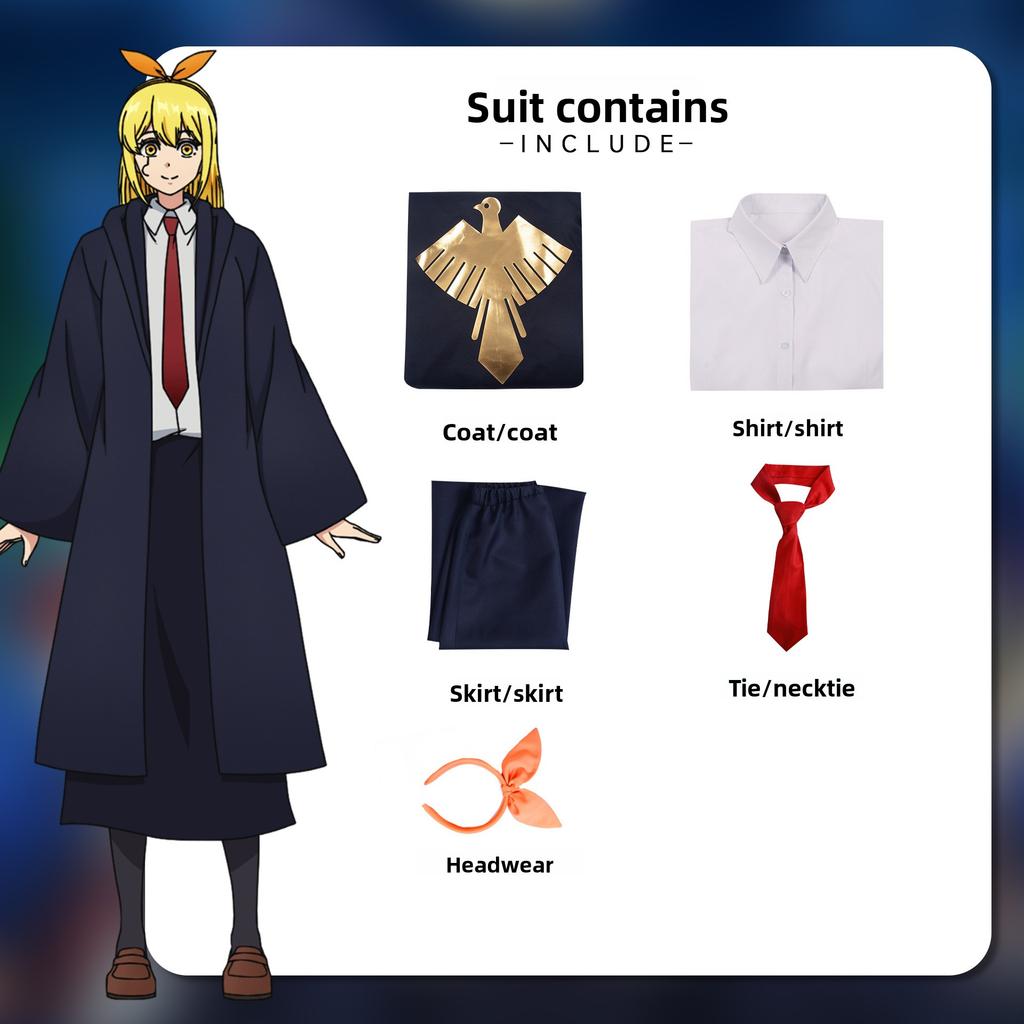 Anime Mashle Raymond Cosplay Costume 2025 Women Men Child Magic Coat Cloack Academy Uniforms Blue Robe Uniform Suit Party