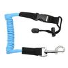 Veiligheidskoord Verstelbaar Kano Peddel Leash Gekruld Veiligheids Lanyard Riem met Karabijnhaak voor Kayak Bevestiging Surfen Fietsen