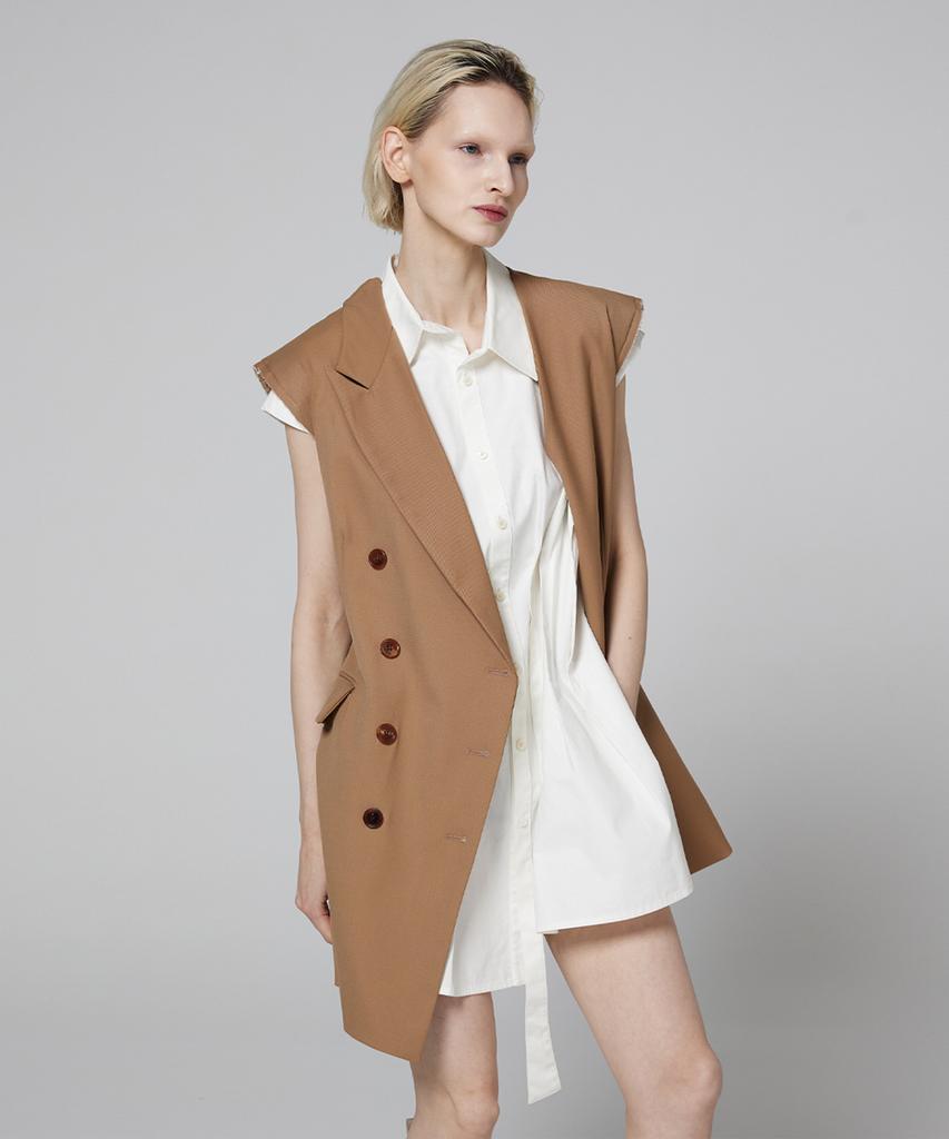Meuameu Signature Back Slit Sleeveless Dress