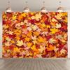 2D Plane, 1 Piece of Autumn Maple Leaf Photography Background, Suitable for Autumn Decoration, Party Supplies