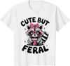 Kinder Waschbär T-Shirt Cool Süß Aber Wild Teenager Mädchen Lustiges Kleinkind Mädchen T-Shirt