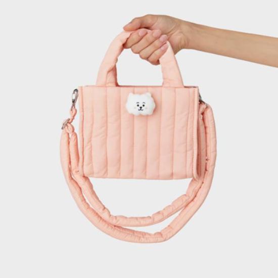 BT21 Borsa trapuntata a 2 vie con stemma della bambola con il volto