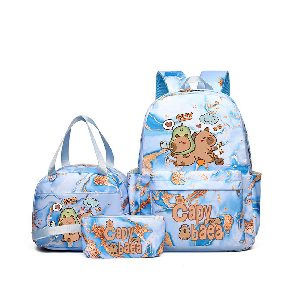 New Kapibara Korean Version Schoolbag for Girls and Students To Reduce the Burden of Leisure Backpack, High Value and Lightweight Backpack.