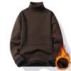 Thicken Velvet Turtleneck Sweater Women Korean Fashion Lined Warm Sueter Knitted Pullover Slim Top Winter Jersey Knitwear 2024