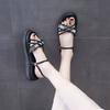 Platform Roman Style Pearl Outdoor Ladies Shoes Chic and Elegant Summer 2025 Comfortable Cheap Liquidation Trend Women's Sandals