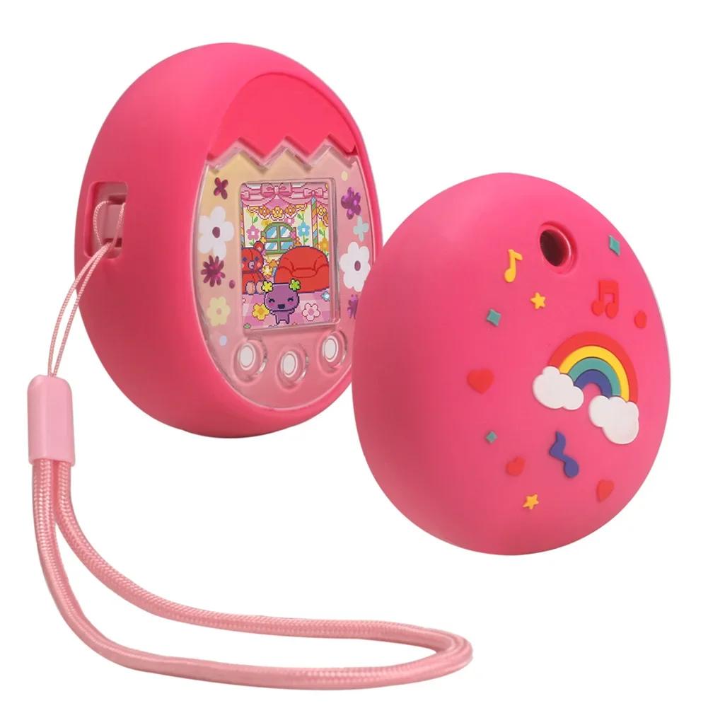 Tamagotchi spalvoto ekrano dėklas Silikoninis maišelis Tamagotchi Pix virtualiam augintiniui Dėklas skaitmeniniams elektroniniams augintiniams Vandeniui atsparus
