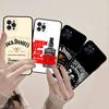 Classic Whiskey Logo J-Jack D-DanielS For IPhone 17 16 15 14 13 12 11 Pro Max Plus Shockproof Black Soft Phone Cover