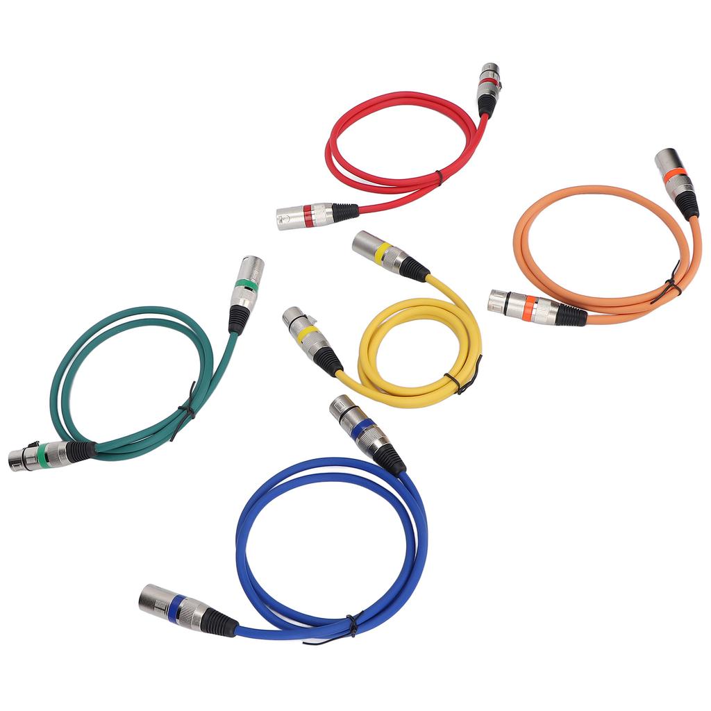 XLR auf XLR Mikrofonkabel 3-polig Symmetrisch Geschirmt XLR Stecker auf Buchse Mikrofonkabel für Mikrofonmischer