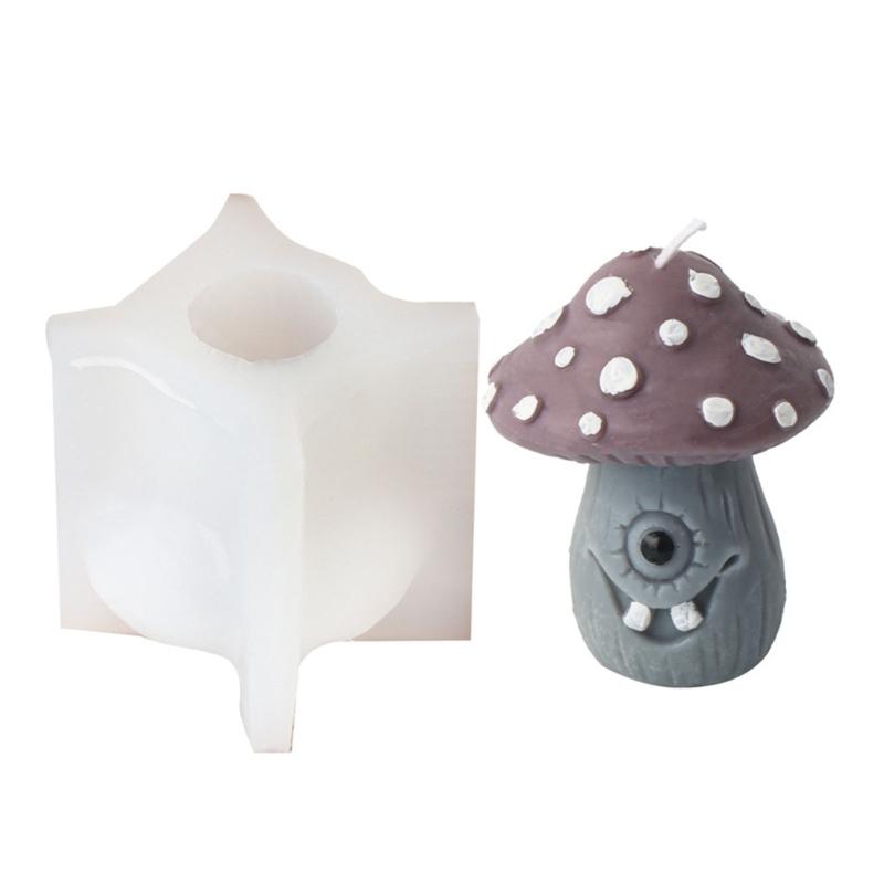 Mushroom House Candle Mould Handmade Epoxy Resin Molds Halloween Silicone Molds Craft Supplies for Table Decorations