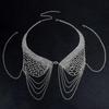 Elegant Angel Wings Diamond Tassel Body Chain for Women