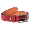 Belt - LEONARDO VERRELLI - Chic - 160 Cm (XXXL) - Red Genuine Leather - Width 3.3 Cm