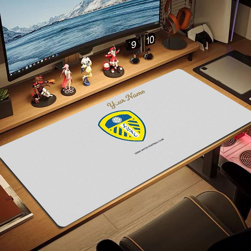Leeds United Custom Name Large Size Mouse Pad Large Gaming Table Cushion Non-slip Laptop Tablet Big Mousepad XXL Mat Mini PC Playmat With Lock Edge