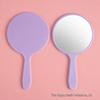 Portable High Definition Round Handheld Makeup Mirror with Handle for Vanity and Beauty Applications