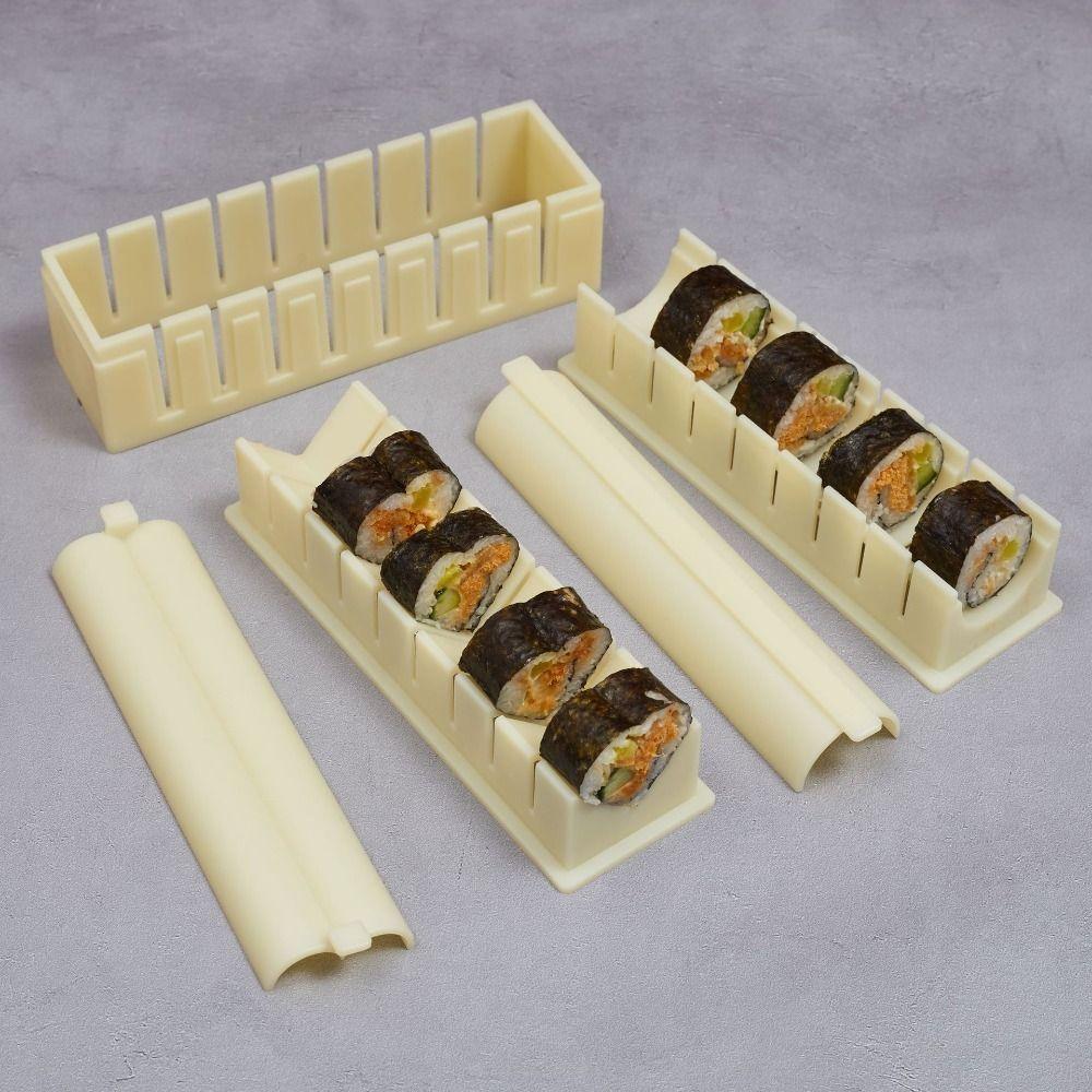 Round Square Heart Sushi Maker Kit Anti-stick Sushi Making Tools Kitchen Accessories