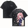A Silent Voice Washed T Shirt 2026 New Model Personality Clothes Shirt Year Round Clothing Vintage Retro Fashion Vintage Couples