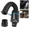Filtro Aria Fredda in Fibra di Carbonio per Aspirazione Induzione Auto Kit Tubo Flessibile Scatola Filtro Aspirazione in Fibra Universale