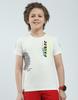 Jongens T-shirt met print en ronde hals