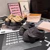 Retro 2025 Personalized New Fashion Bag Head Slippers Women's Versatile Height Increase Small Shoes One Pedal Thick Sole Lazy
