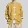 Chinese Traditional Spring Summer Shirt Men Casual Thin Tang Vintage Coat