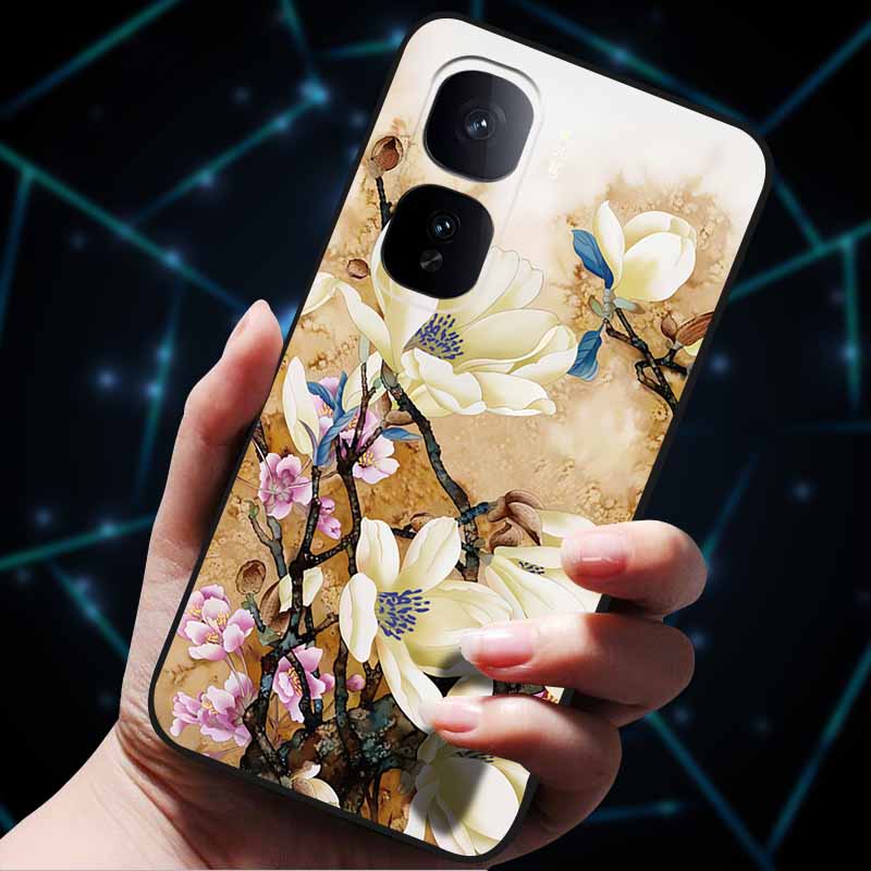 3D Çiçek Kabartmalı Kılıflar vivo iQOO Neo 10 Kılıfı 10Pro Yumuşak Silikon Telefon Kılıfları vivo iQOO Neo 10 Pro Arka Kapak Kılıf Çanta